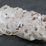 B1A2102 Pyrite on Calcite, Zinc Mine, Broken Hill