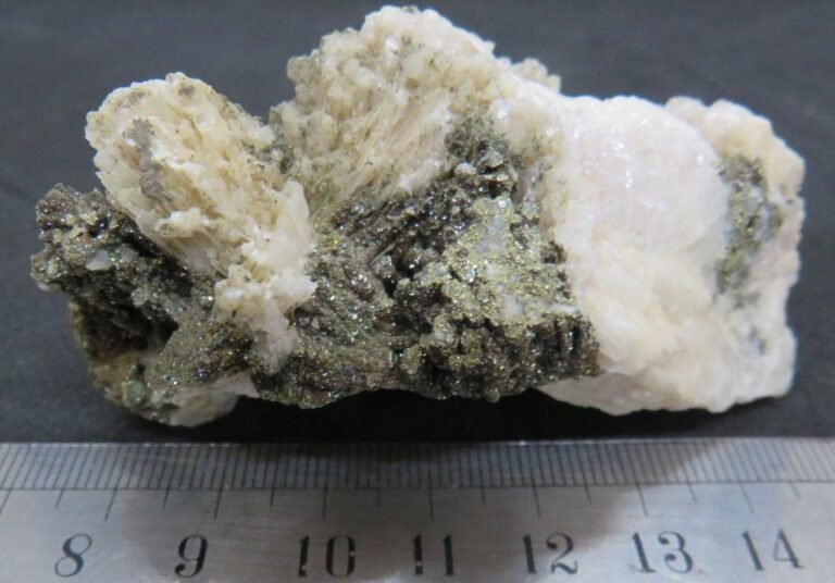 SOLD B2D2102 Pyrite, Kutnohorite/Calcite, Broken Hill