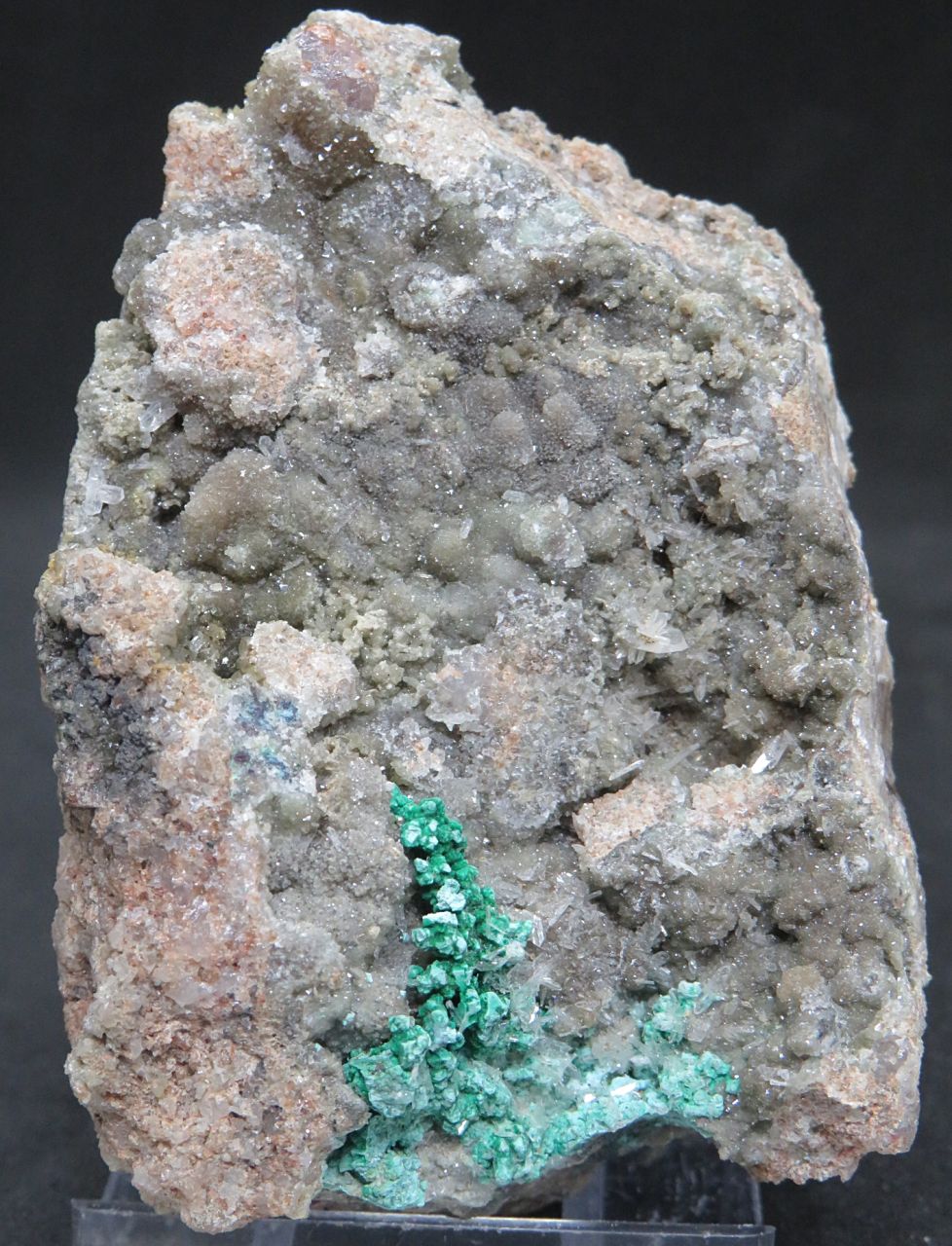 SOLD Hemimorphite and Malachite from the Kintore Open Cut, Broken Hill (stock code B5D2111)