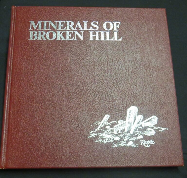 SOLD Limited Edition Leather Bound Minerals of Broken Hill Book (stock code LEBOOK)
