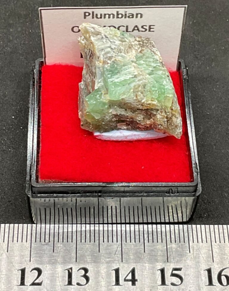 F1103K26K Green Plumbian Orthoclase Feldspar